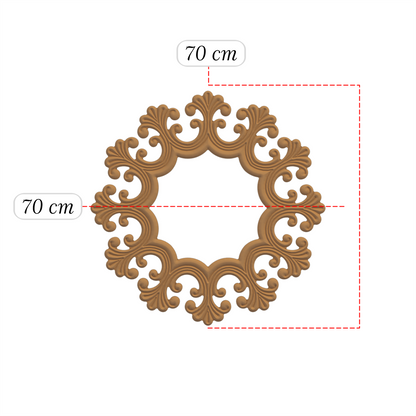 Osmanlı Desenli 3D Ahşap Ayna Çerçeveler  Zarif ve Modern Estetik