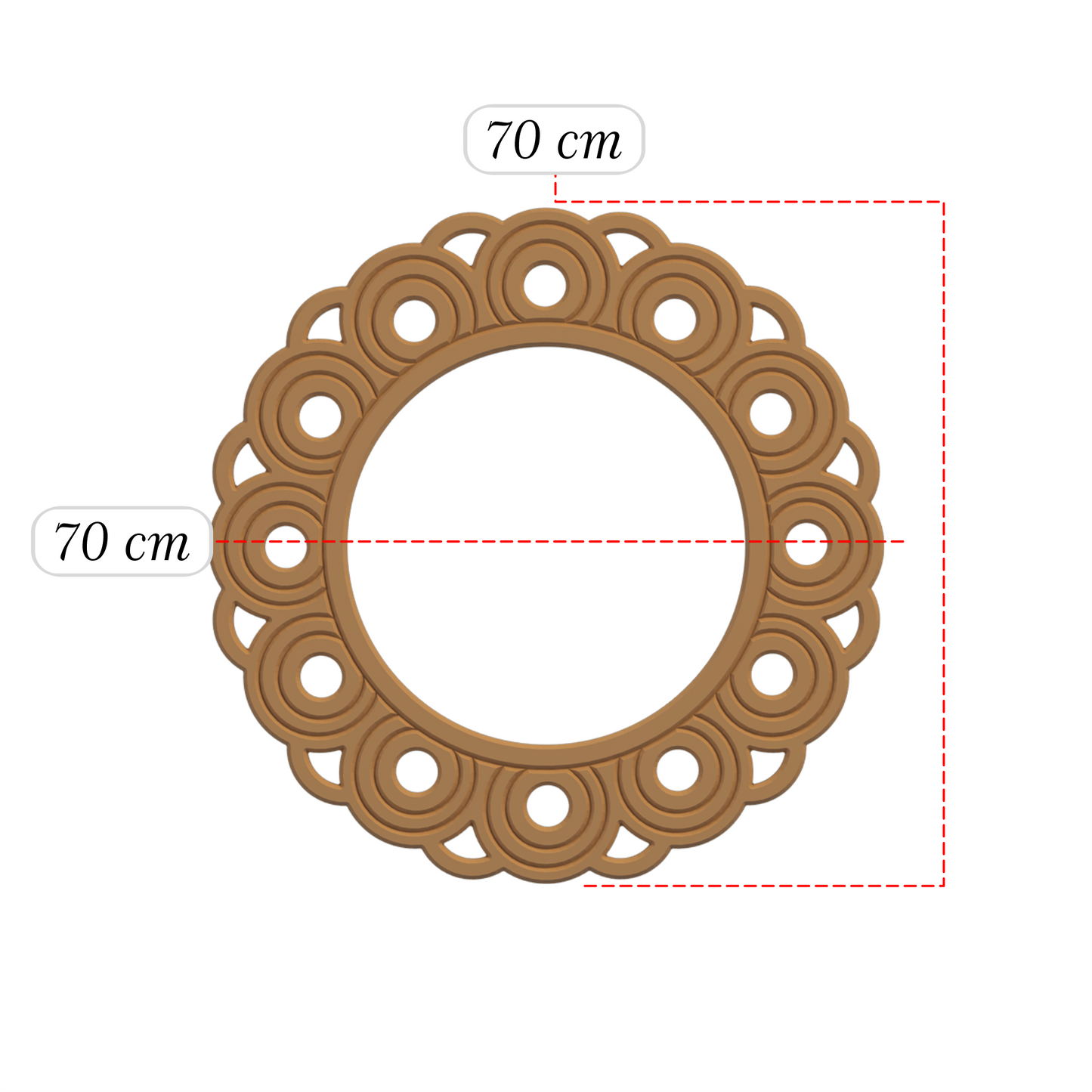 Modern ve Şık Ahşap Ayna Çerçeve: MDF Malzemeden Minimalist Tasarım