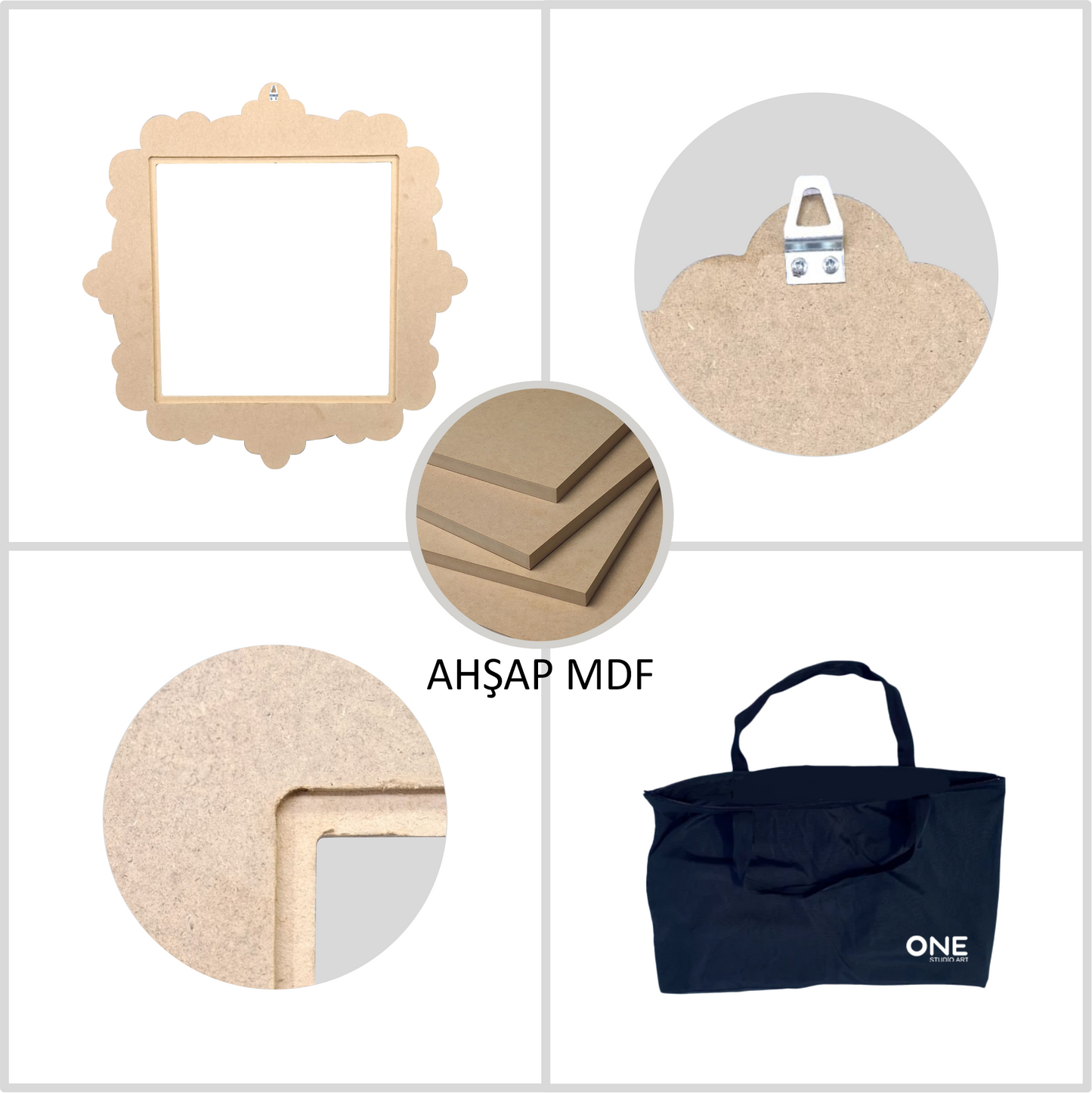 Modern ve Şık Ahşap Ayna Çerçeve: MDF Malzemeden Minimalist Tasarım