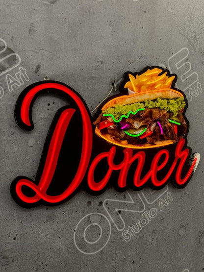 Döner Neon Tabelası