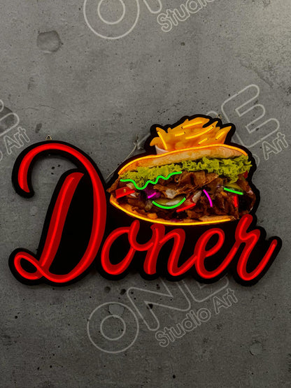 Döner Neon Tabelası