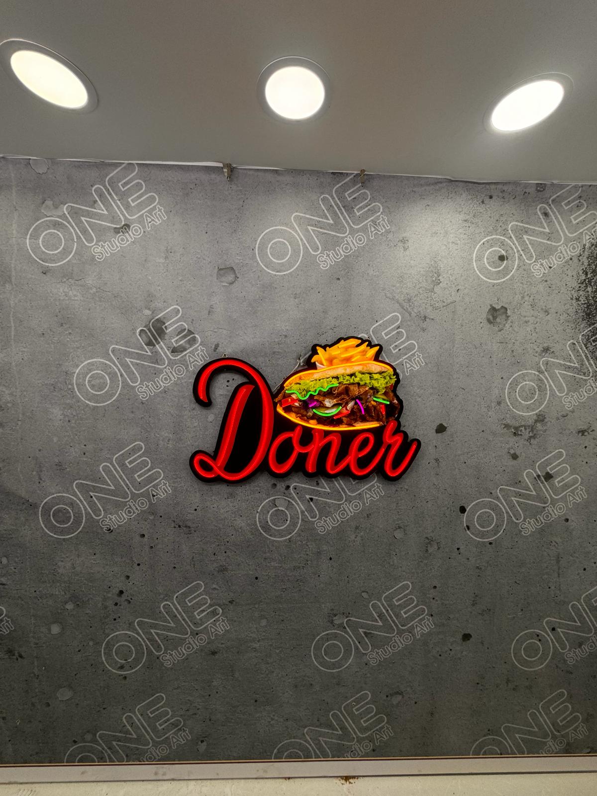 Döner Neon Tabelası