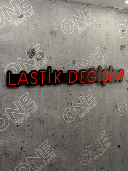 Lastik Değişim Neon LED