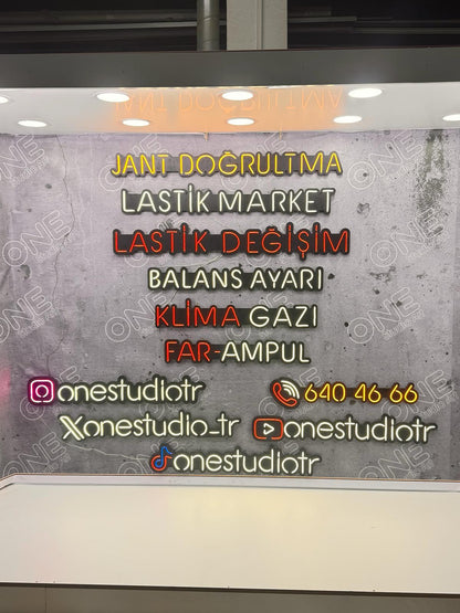 Lastik Değişim Neon LED