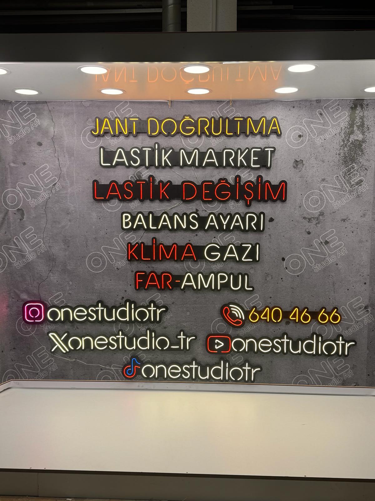 Lastik Değişim Neon LED