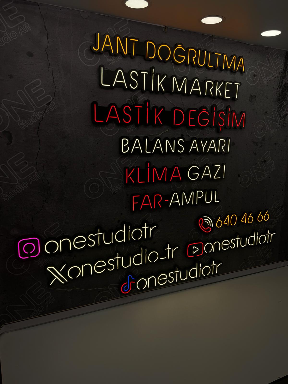 Lastik Değişim Neon LED