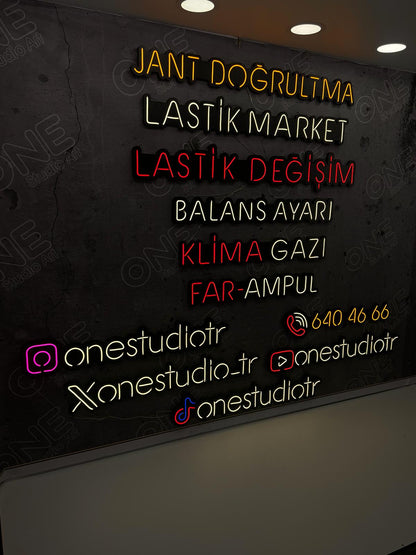 Lastik Değişim Neon LED