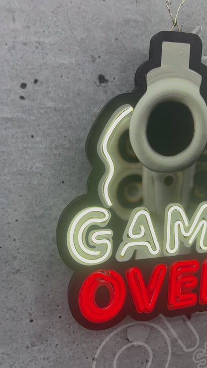 Game Over Led Neon Tabela